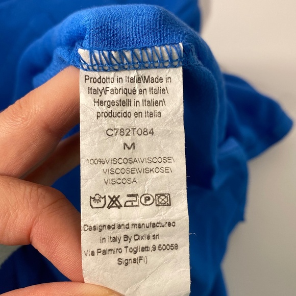 Bright Blue Button-Down Top | Dixie - Picture 4 of 5